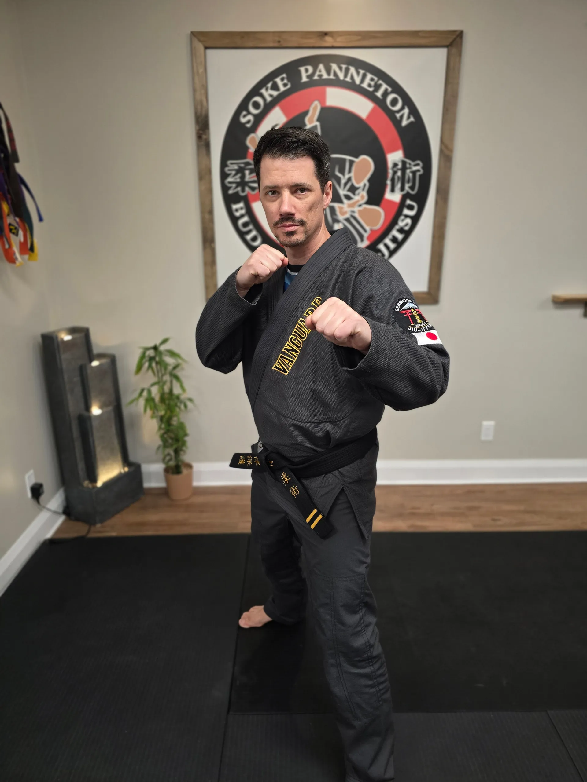 Renshi Vincent Courchaine in the Vanguard dojo